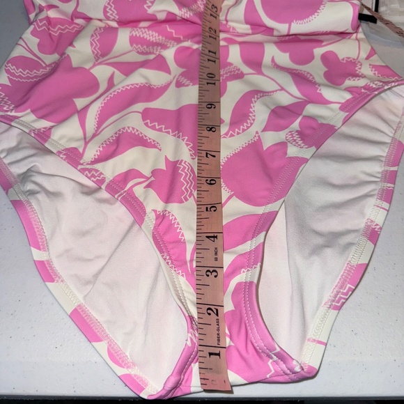 NWT Kate Spade Surf Pink Tulip Floral One Piece Swimsuit Bathing Suit Size XL - Picture 9 of 11